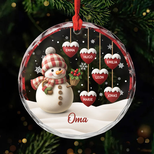 6235OGE1 3d druck effekt schneemann glas weihnachtsschmuck personalisiert oma opa 6235O8QNA