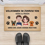 6236DGE2 willkommen bei uns zu hause fussmatte personalisiert hund_ 6236D8T0C