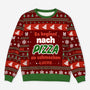 6240WGE1 es beginnt nach pizza zu schmecken personalisierter weihnachtspullover_ 6240W