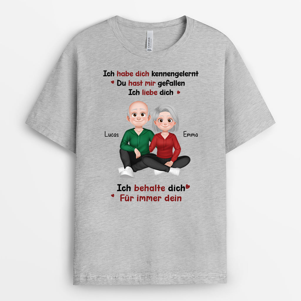 6297AGE2 ich liebe dich ich behalte dich partner t shirt personalisiert 6297A8QQG