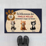 6299DGE1 herzlich willkommen hoffentlich magst du katzen fussmatte katzen personalisiert 6299DTMZD