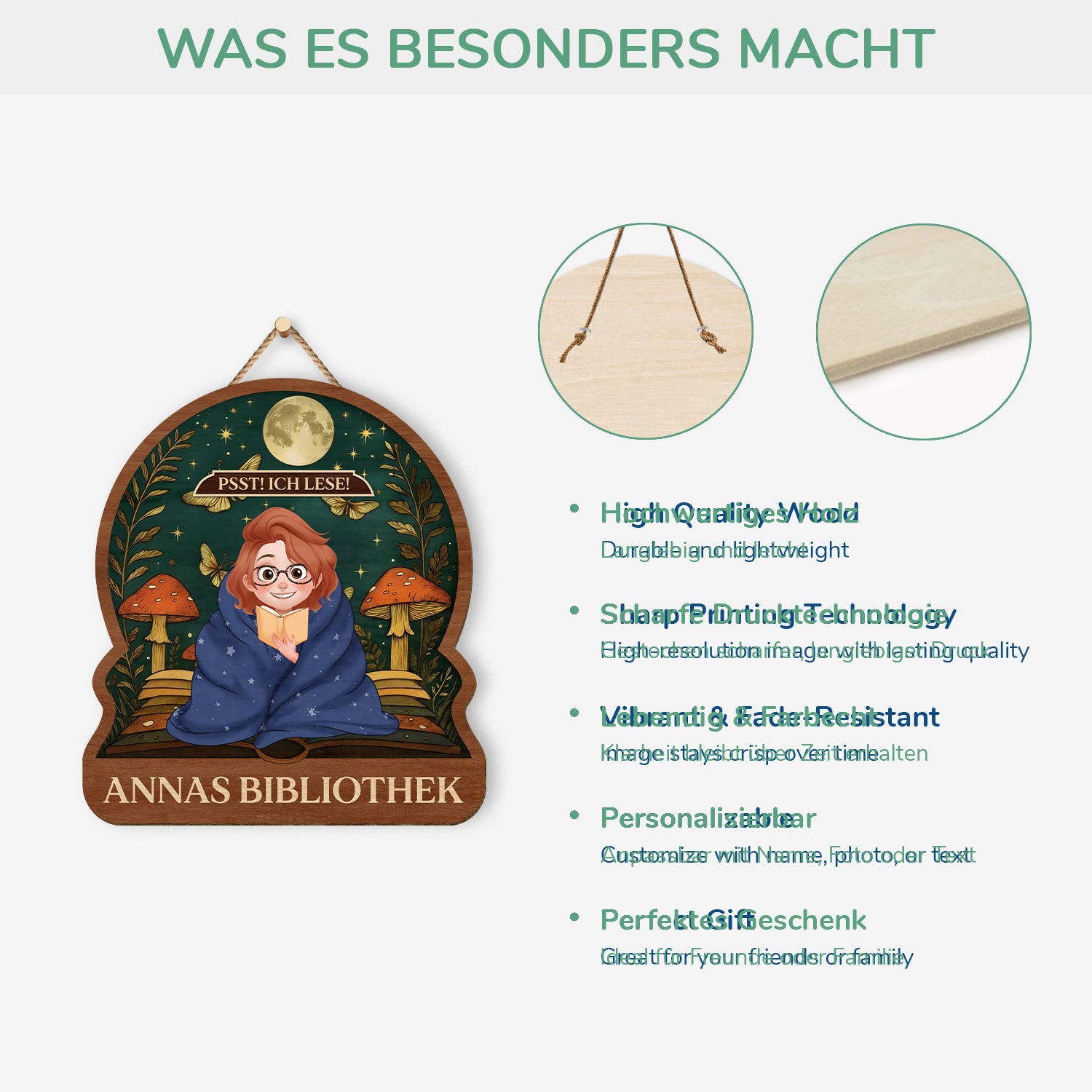 6308QGE4 psst ich lese holzschild personalisiert_ leseratten_ manner frauen 6308QKQZA