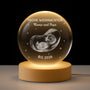 6312LGE1 frohe weihnachten papa mama kristallkugel personalisiert ultraschallbild baby 6312L3M5A