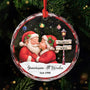6344OGE1 gemeinsam alt werden seit glas weihnachtsschmuck personalisiert_ paar weihnachtsmann 6344OKQ5G