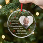 6345OGE1 ich weiss der himmel muss ein wunderschoner ort sein glas weihnachtsschmuck personalisiert mama oma mit foto zur erinnerung 6345OKLCA_2