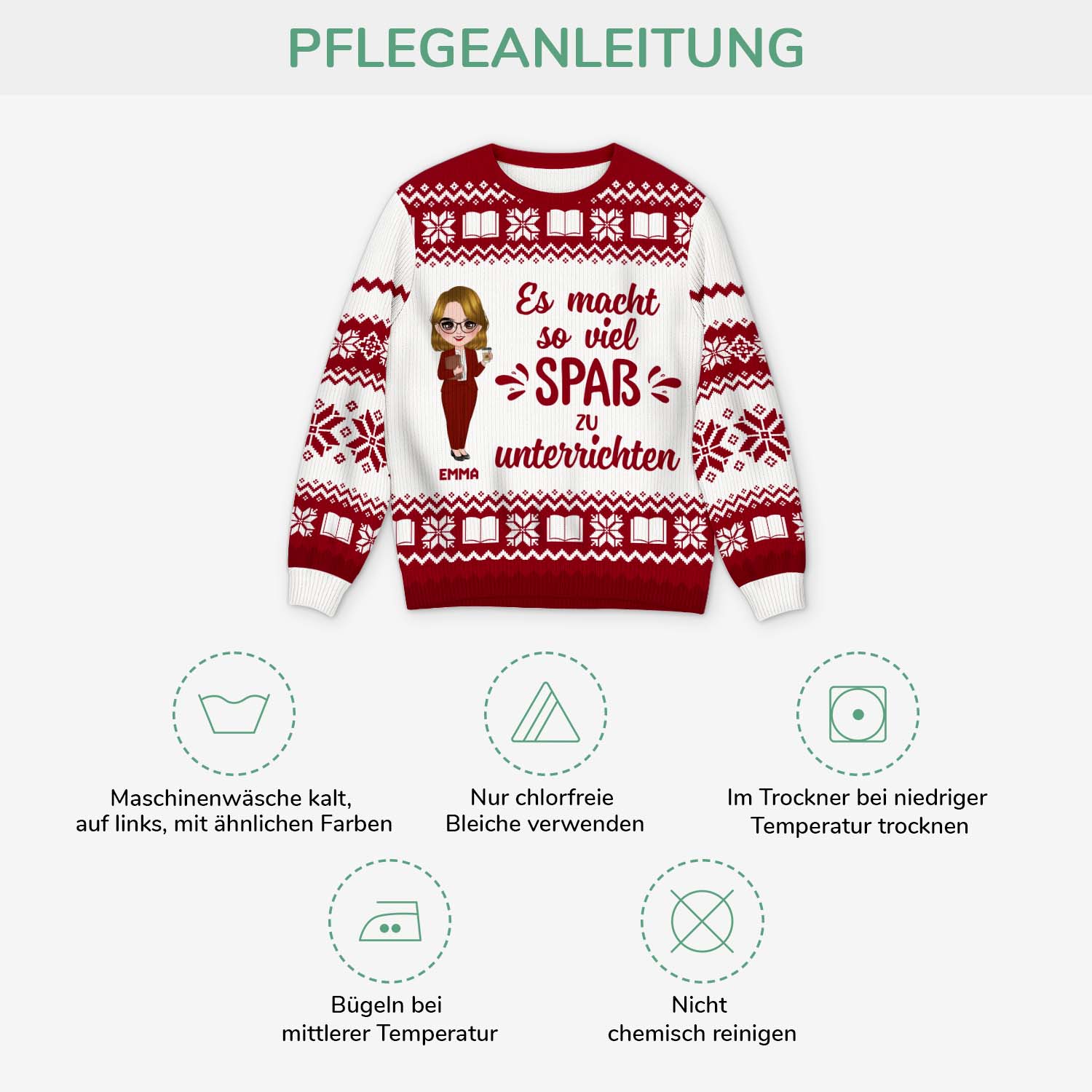 6363WGE1 santas lieblingslehrer santas lieblingslehrerin personalisierter weihnachtspullover_ 6363WKLNT_4