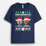 6365AGE2 frohe weihnachten mit hund personalisiertes t shirt foto weihnachten haustiere 6365AKZMC