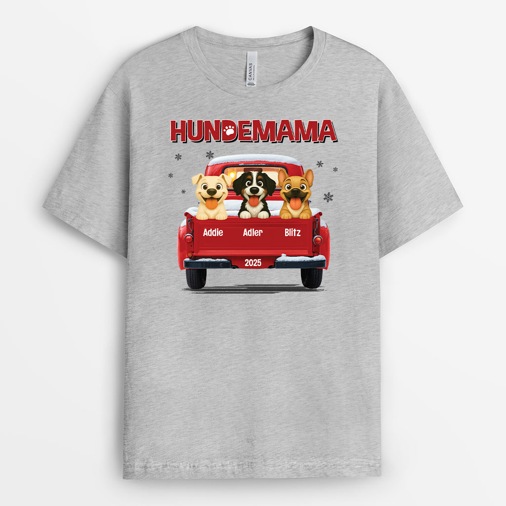 6368AGE2 hundepapa hundemama im auto t shirt hund personalisiert 6368A8QAC