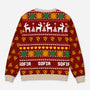 6402WGE3 rockin_ around the pizza tree lustiger weihnachtspullover personalisiert_ frauen manner 6402WTVMA