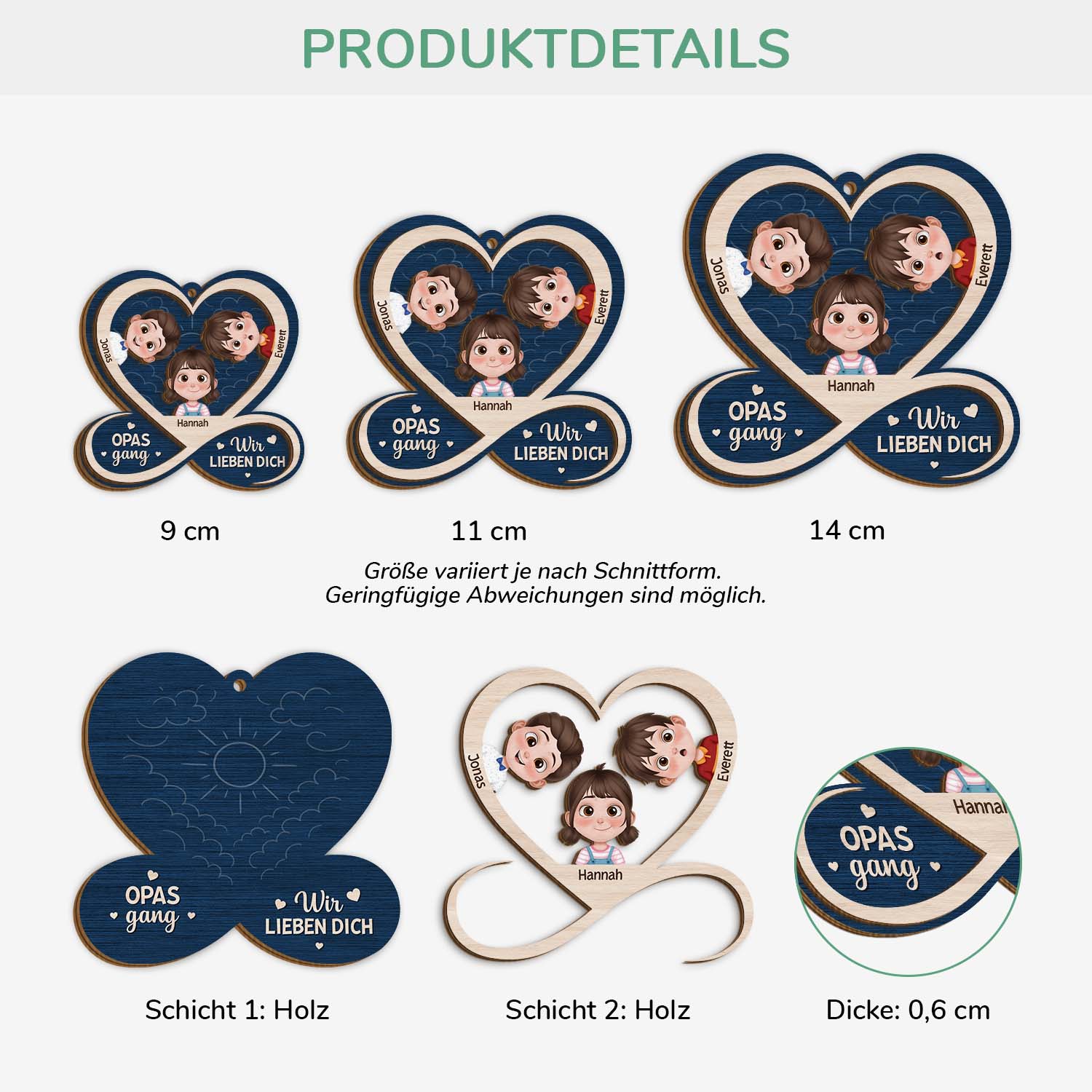 6423OGE3 omas gang wir lieben dich personalisierte 2 schicht holz ornamente oma opa 6423O6KMB