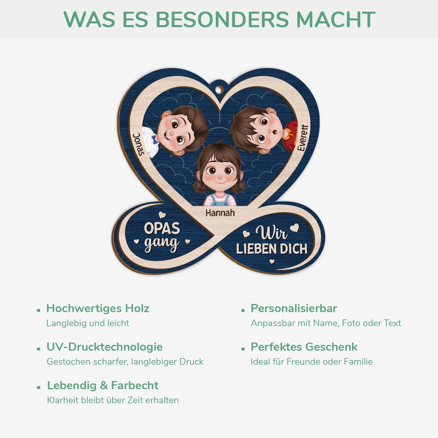 6423OGE4 omas gang wir lieben dich personalisierte 2 schicht holz ornamente oma opa 6423O6KMB