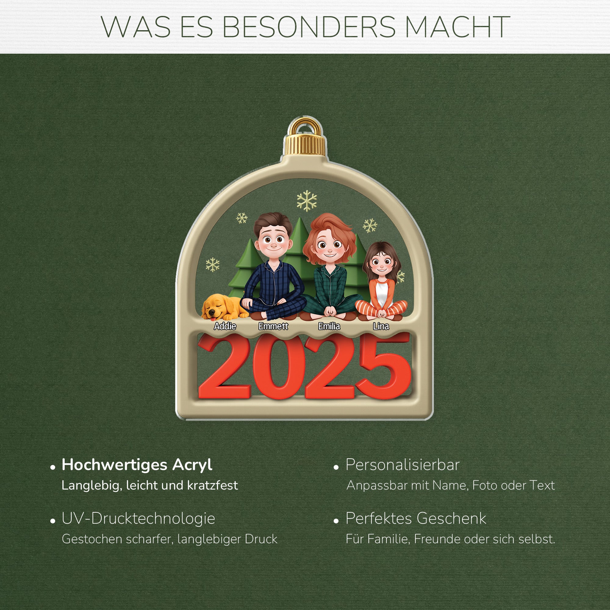6429OGE4 die familie mit hund und katze acryl weihnachtsschmuck_ personalisiert 6429OTQMI