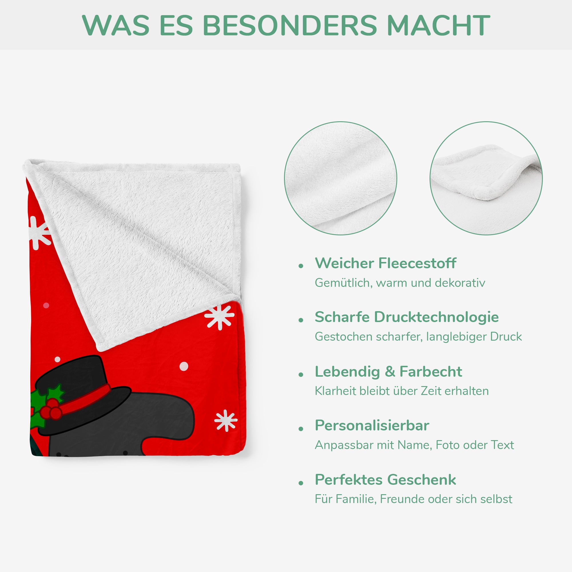 6430BGE3 name weihnachtskugeln kuscheldecke personalisiert_ frauen manner 6430BKTCB