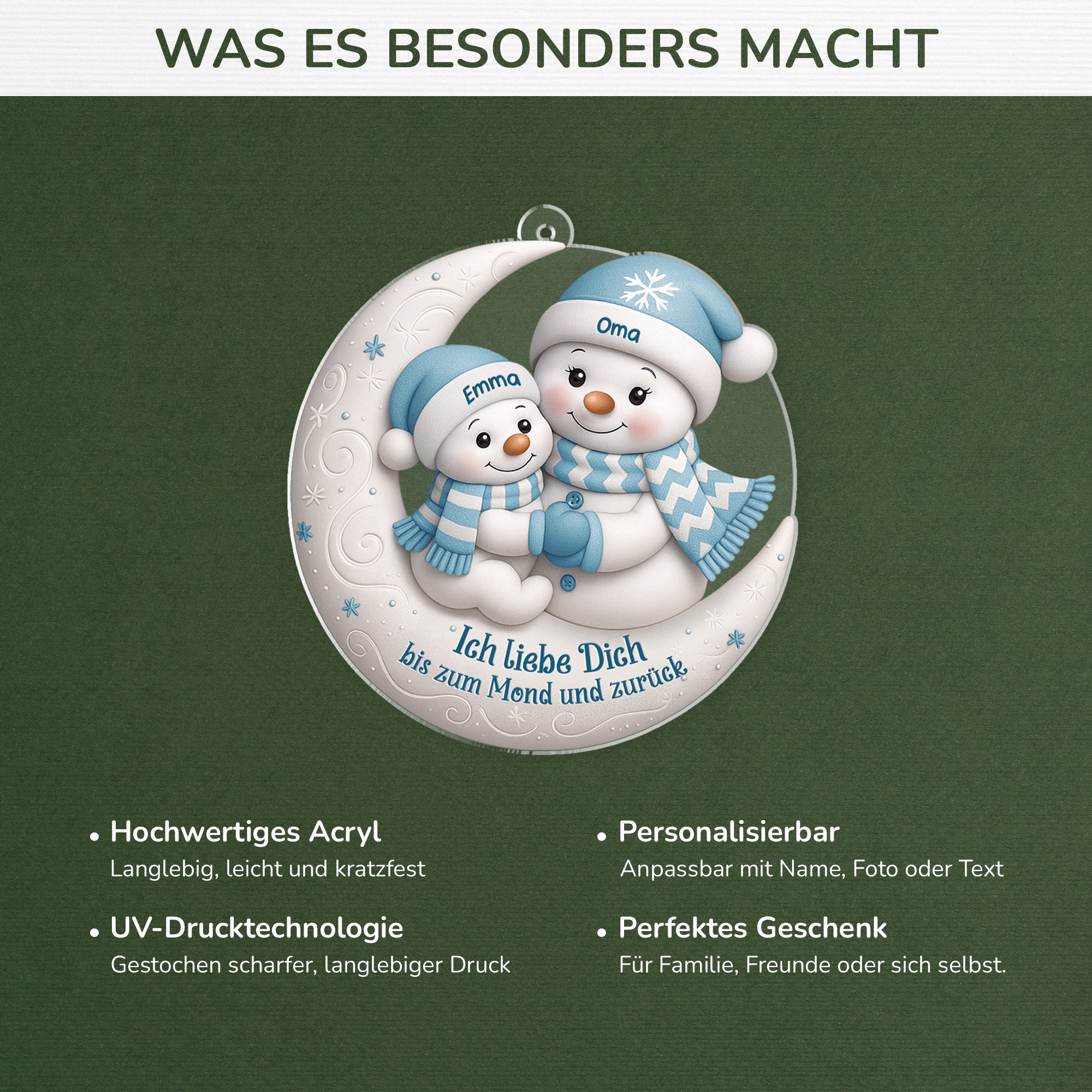 6434OGE1 3d druck effekt ich liebe dich bis zum mond und zuruck acryl weihnachtsschmuck_ personalisiert mama oma 6434O8LNA_4