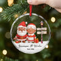 6446OGE2 gemeinsam alt werden seit paar weihnachtsschmuck personalisiert_ glas weihnachtsmann 6446OTL5G