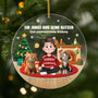 6454OGE1 ein junge und seine katze acryl weihnachtsschmuck personalisiert 6454OKM5C