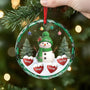 6461OGE2 schneemann mit namen glas weihnachtsschmuck personalisiert oma opa 6461O3PCA