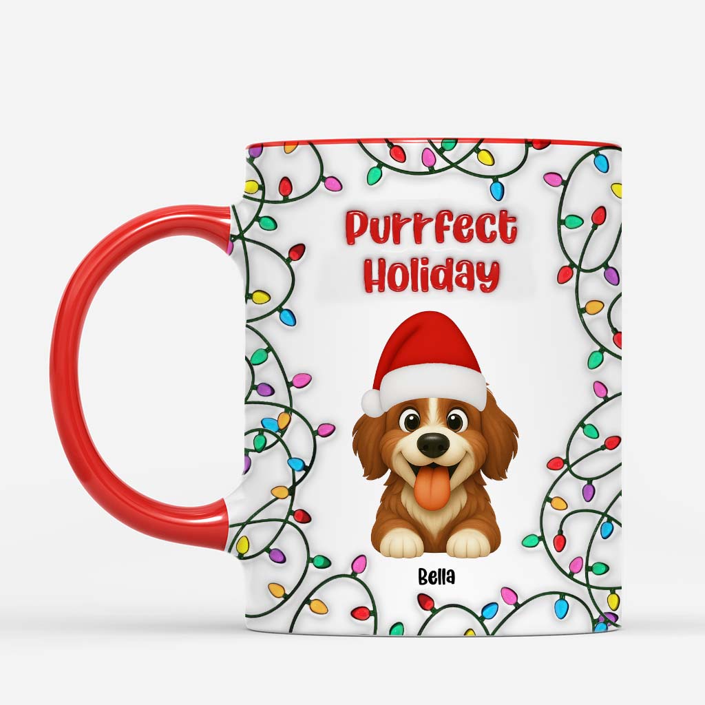 6487MGE2 3d druck effekt frohe weihnachten weihnachtstasse personalisiert_ hund lichterkette 6487MKMAC