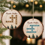 6502OGE2 die familie weihnachten personalisierte kreuzwortratsel 1 schicht holz ornamente 6502O3TTI