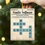 6506OGE1 familie etwas verruckt etwas laut und ganz viel liebe acryl weihnachtsschmuck kreuzwortratsel personalisiert_ 6506O3LWI_2