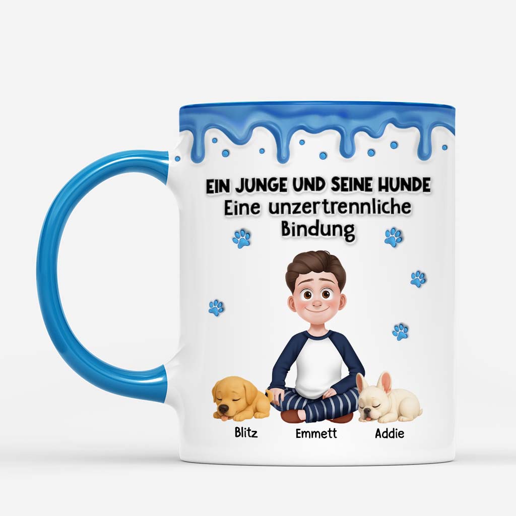 6531MGE2 3d druck effekt hunde papa mama eine unzertrennliche bindung personalisierte tasse hund_ 6531M8QAC