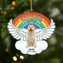 6536OGE1 ich bin geliebt uber die regenbogenbrucke gegangen acryl weihnachtsschmuck_ personalisiert foto hund katze zur erinnerung 6536OKTZC