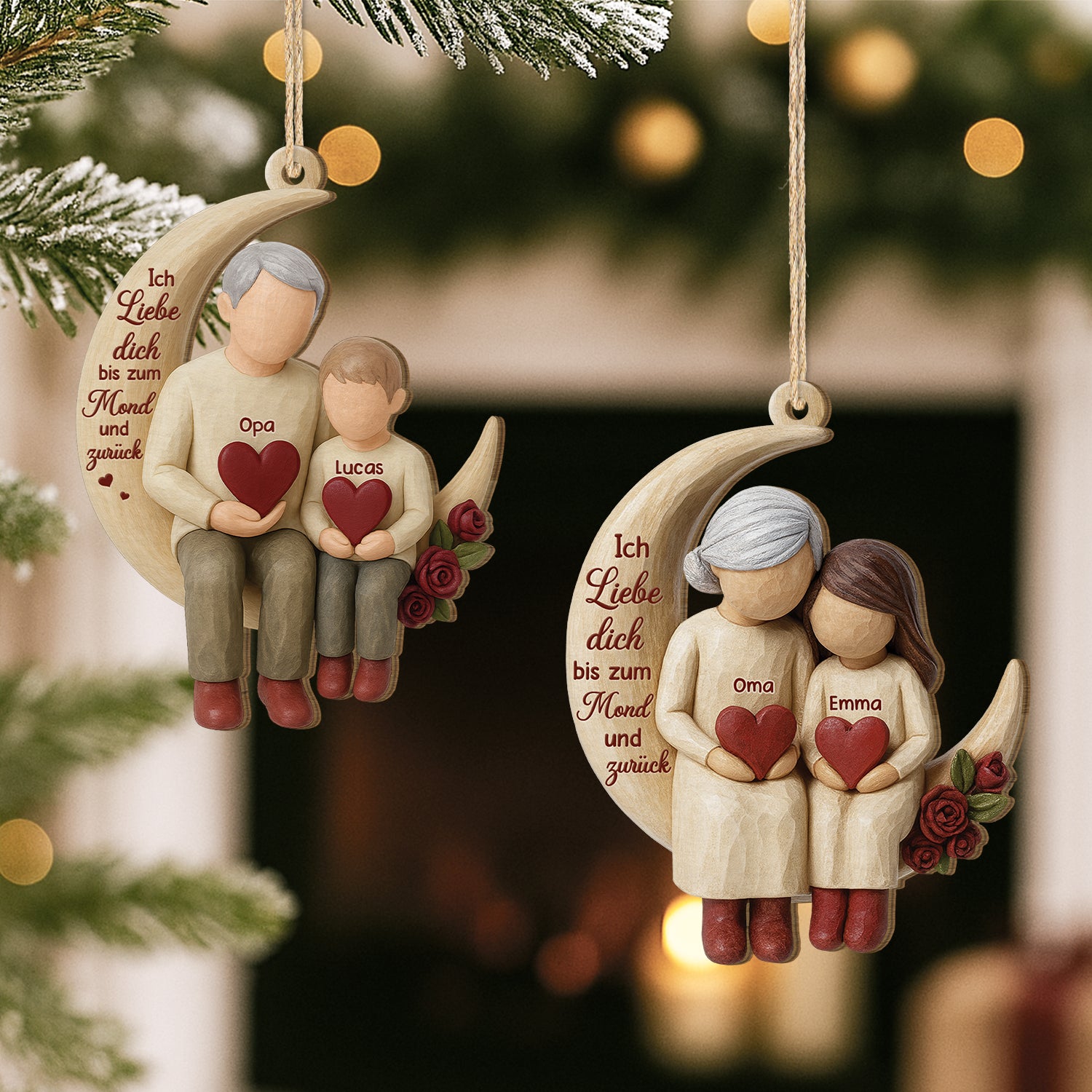 6550OGE1 3d druck effekt ich liebe dich bis zum mond und wieder zuruck personalisierte 1 schicht holz ornamente weihnachten opa oma 6550O6LZB_2