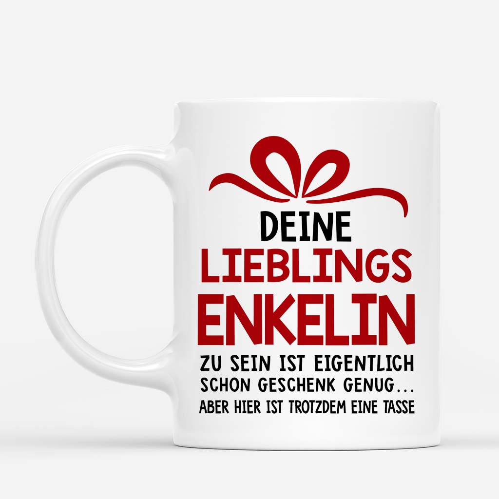 6558MGE2 dein lieblingskind zu sein ist eigentlich schon geschenk opa oma tasse personalisiert_ 6558M6TAB