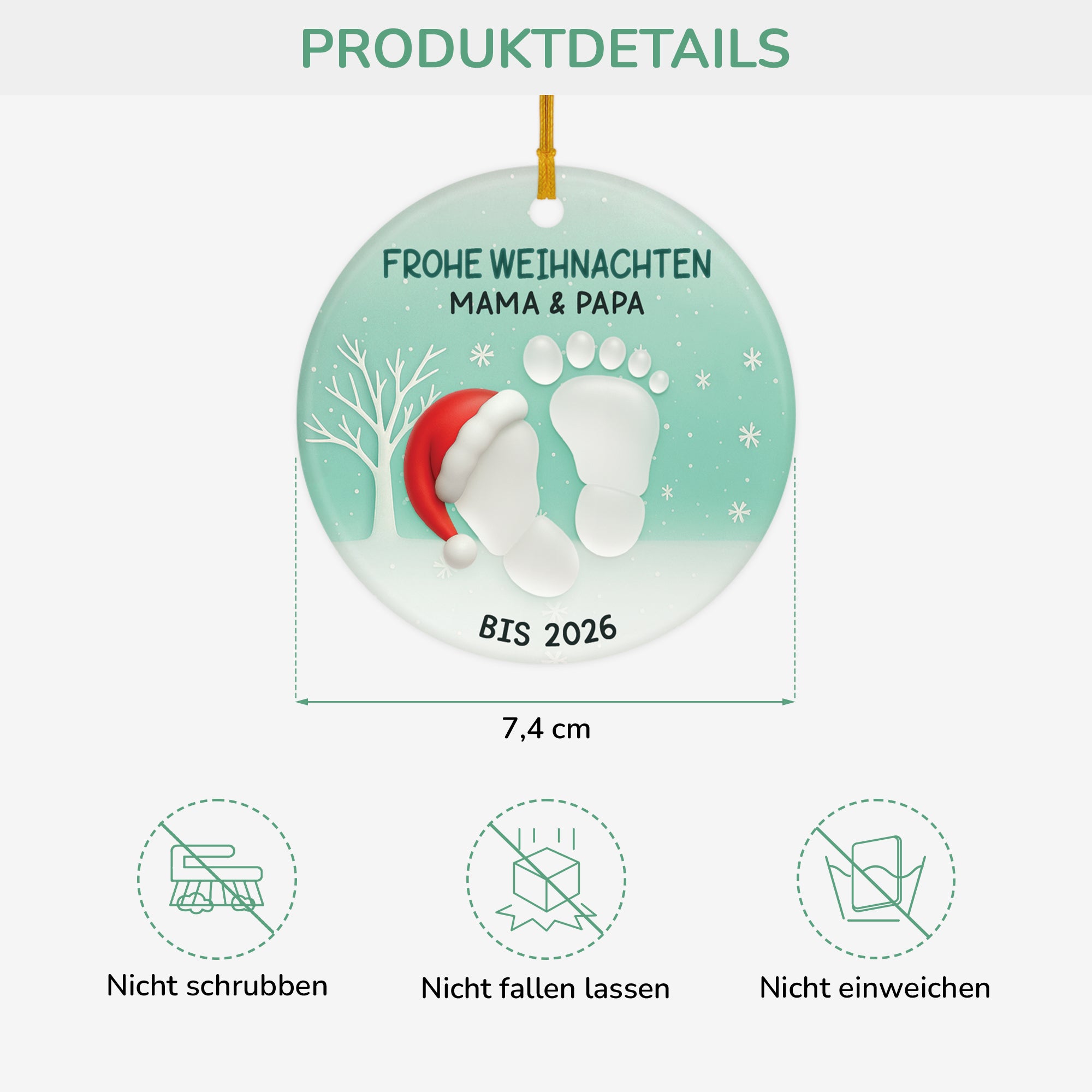 6569OGE3 frohe weihnachten fussabdruck keramik weihnachtsschmuck personalisiert_ werdende mama papa 6569OKTZA