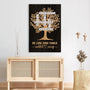 6581CGE3 die liebe einer familie wahrt ewig familienstammbaum leinwand kreuzwortratsel personalisiert 6581C3TMI