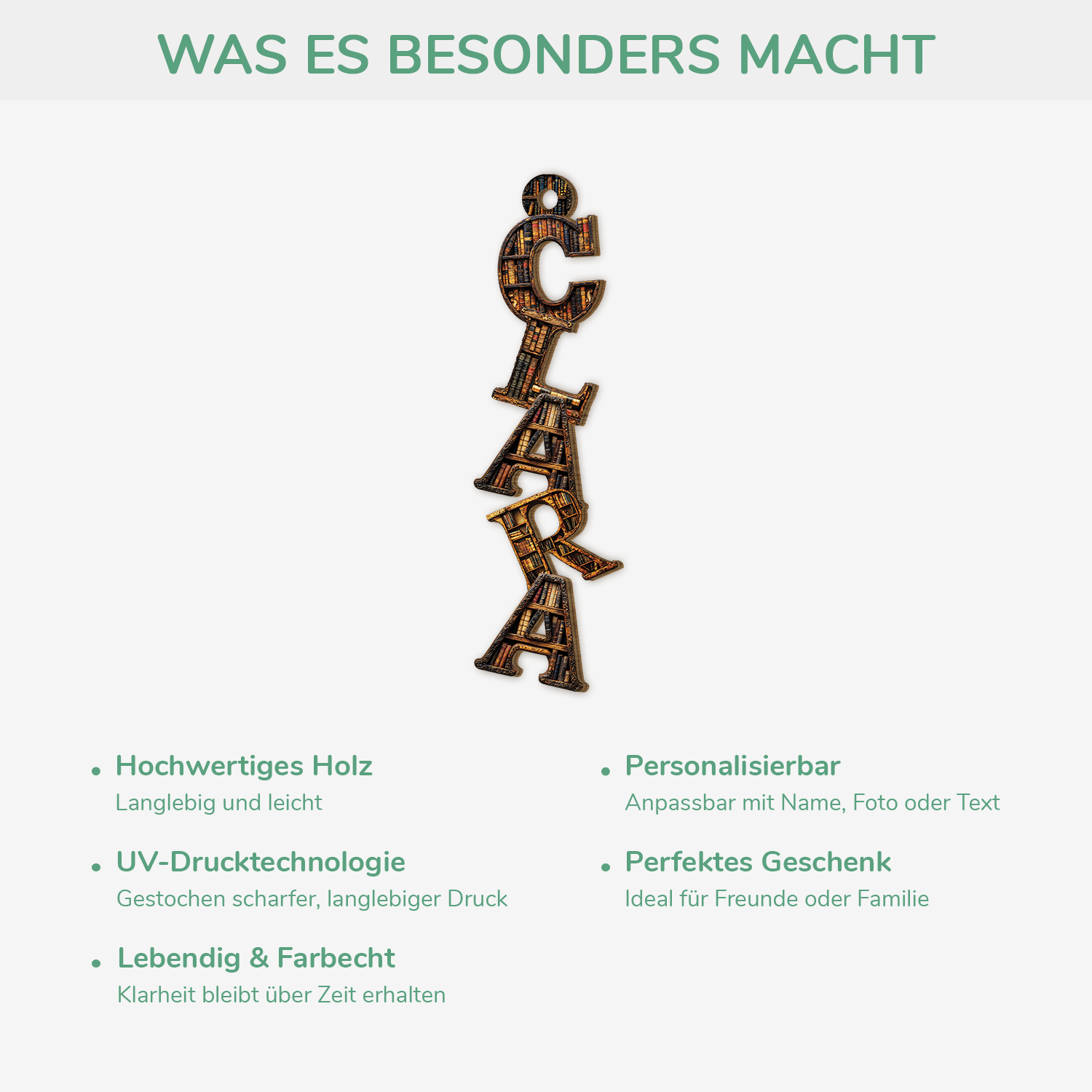 6599OGE4 3d druck effekt bucher alphabet personalisierte 1 schicht holz ornamente weihnachten 6599O6M5A