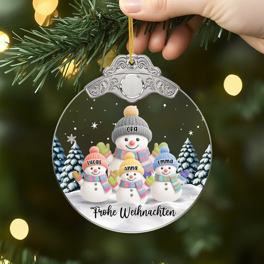 6610OGE1 schneemann acryl weihnachtsschmuck personalisiert oma opa 6610O3LQA_2
