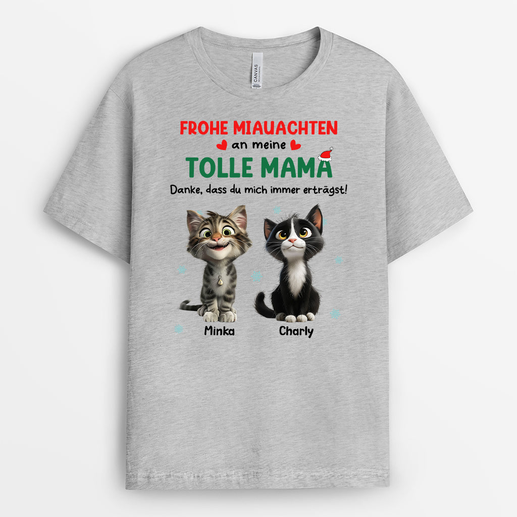 6614AGE2 meowy catmas katzen t shirt personalisiert weihnachten 6614AKQ5D