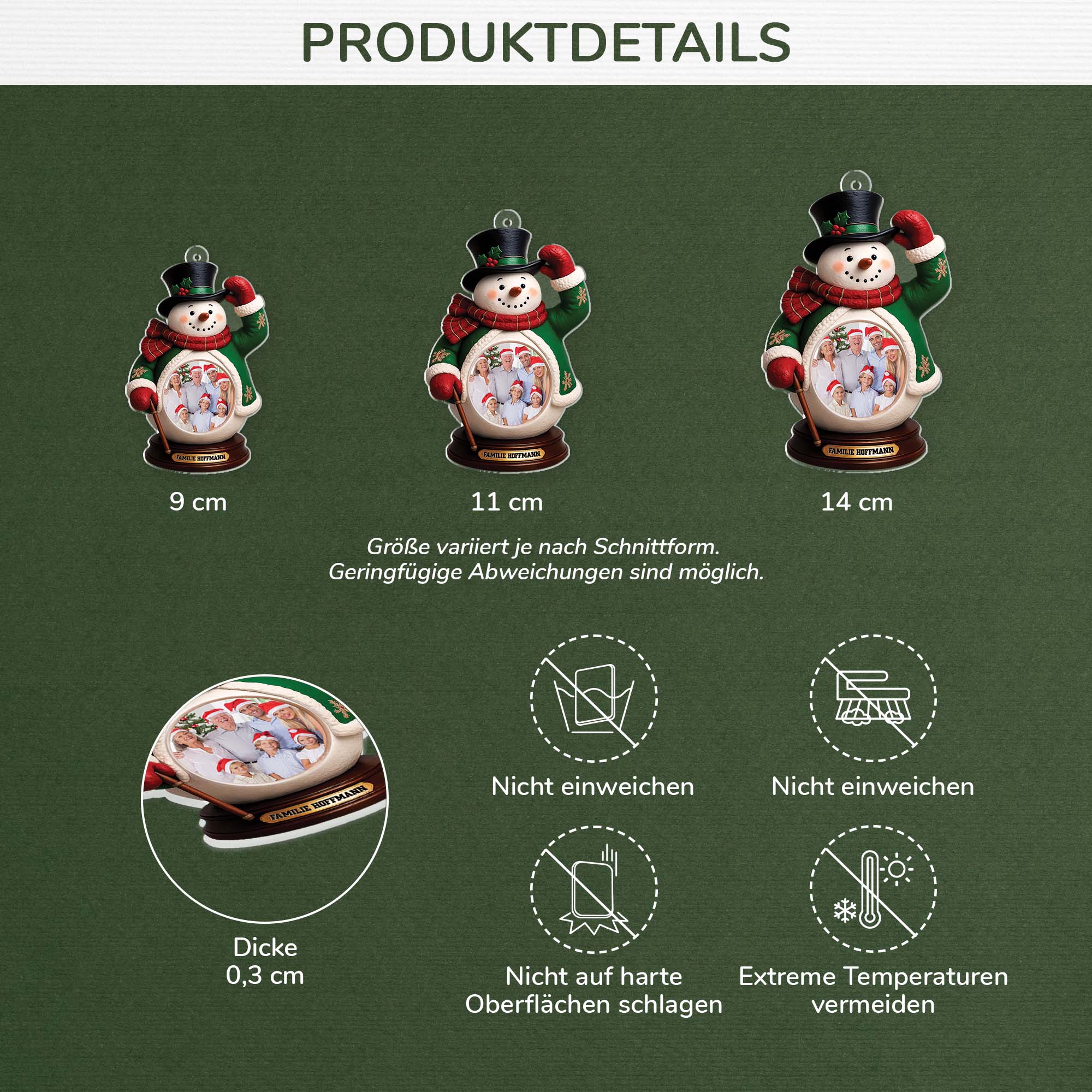 6639OGE3 3d druck effekt schneemann acryl weihnachtsschmuck personalisiert_ foto familie 6639OTQ5I