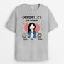 6649AGE2 offizielles schlafshirt helles schlafshirt katze personalisiert damen chibi buntstifte 6649AKV5D
