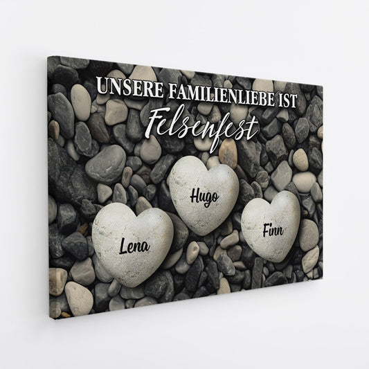 6661CGE1 unsere familienliebe ist felsenfest personalisierte leinwand familie_ 6661C8LAI_2
