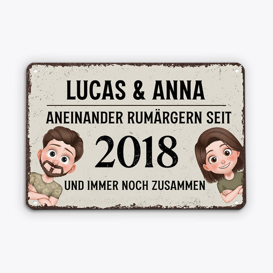 6668EGE1 rumargern und immer noch zusammen turschild personalisiert paar_ 6668E8ZCG