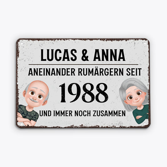 6668EGE2 rumargern und immer noch zusammen turschild personalisiert paar_ 6668E8ZCG