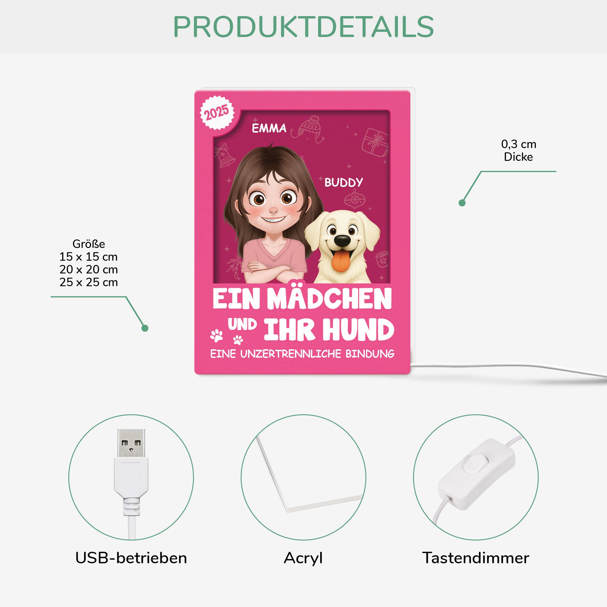 6669LGE1 3d druck effekt besondere verbindung spruche personalisierte weihnachtsgeschenke  lightbox hund 6669lcv5d_3_81fa5197 cf51 4cc8 8e67 60019514ad7f