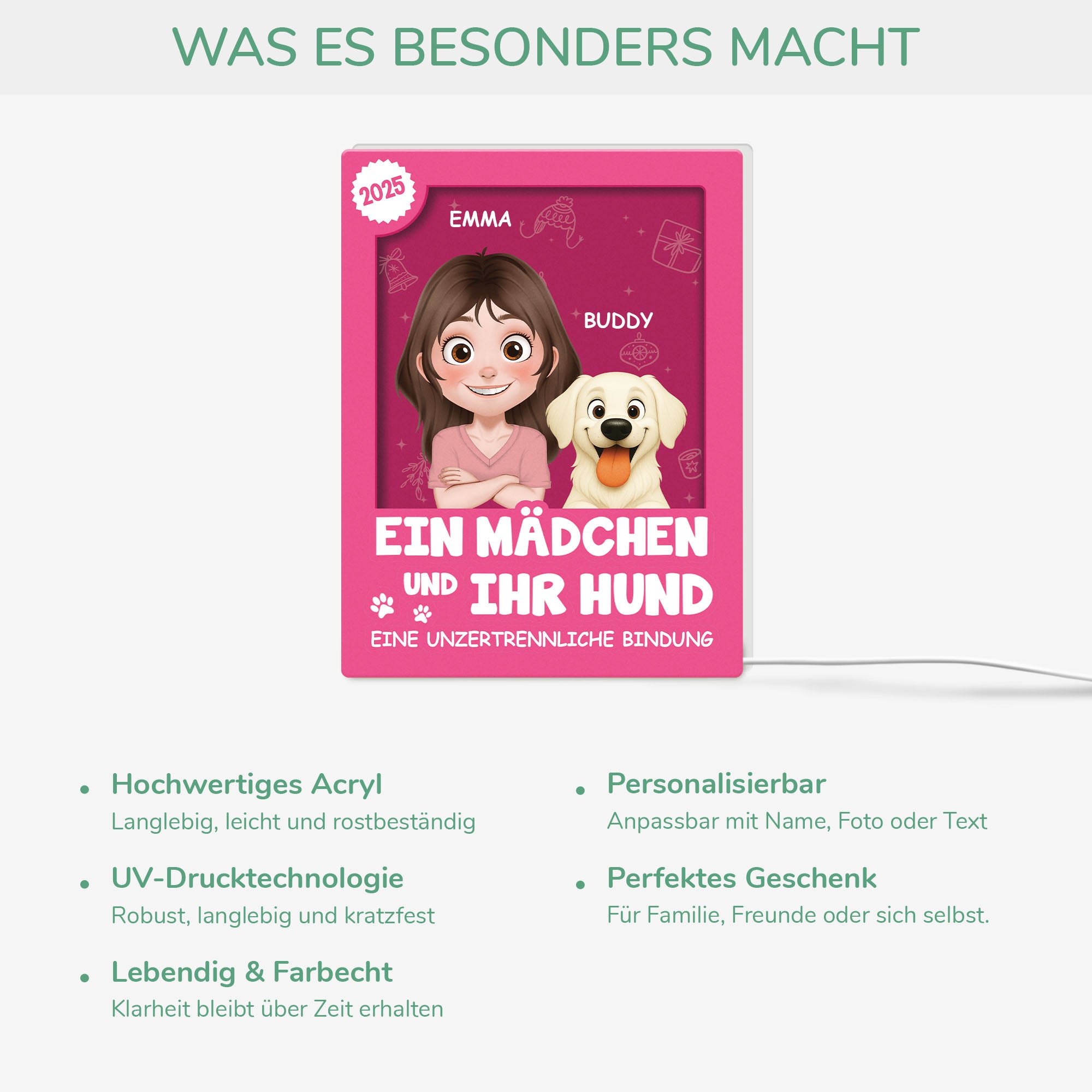 6669LGE1 3d druck effekt besondere verbindung spruche personalisierte weihnachtsgeschenke  lightbox hund 6669lcv5d_4_5cf53862 5ad1 43e9 8525 215ef70db5d0