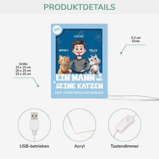 6669LGE1 3d druck effekt besondere verbindung spruche personalisierte weihnachtsgeschenke  lightbox katze 6669lcv5c_2