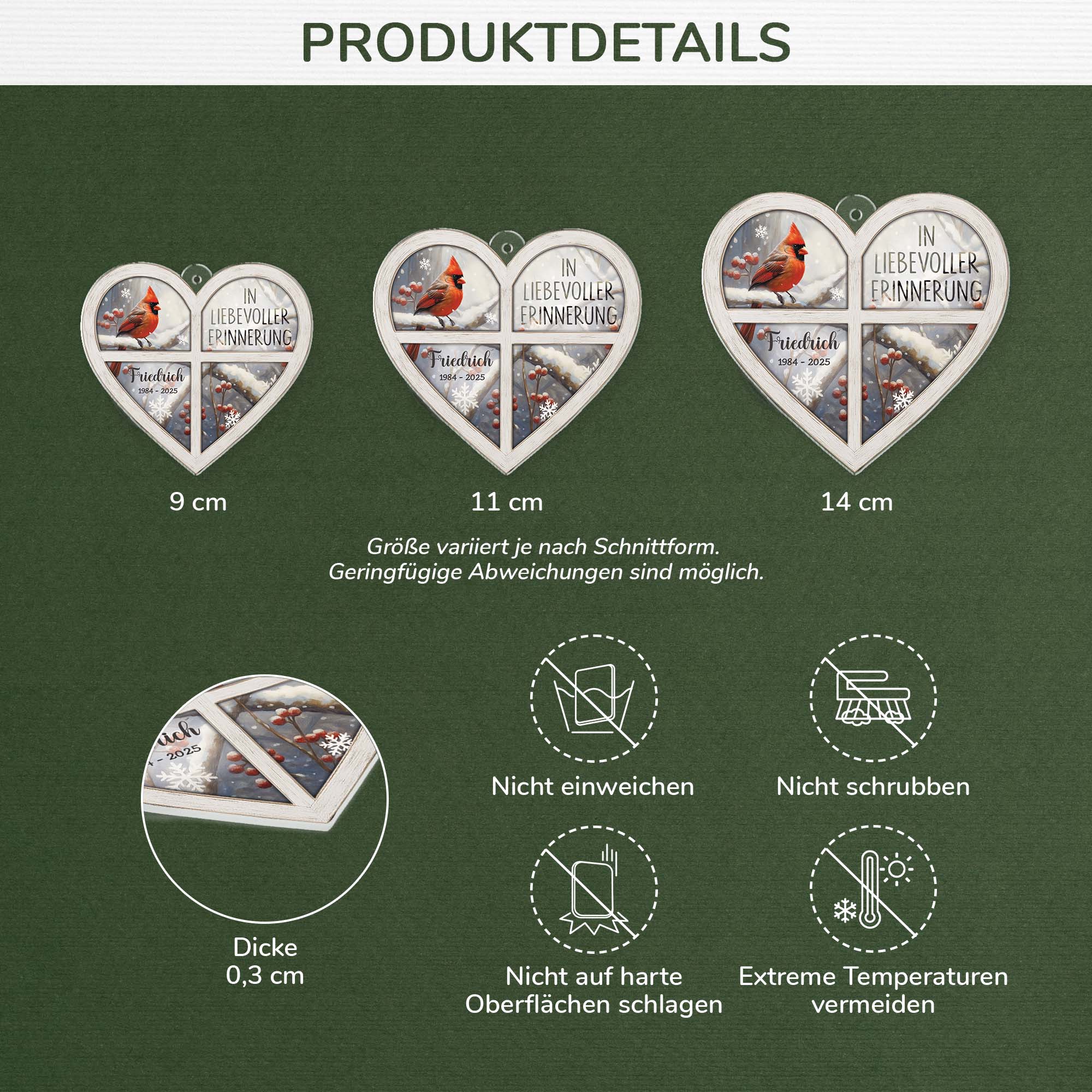 6698OGE3 in liebevoller erinnerung personalisierte acryl ornamente_ zur erinnerung 6698O8ZAB