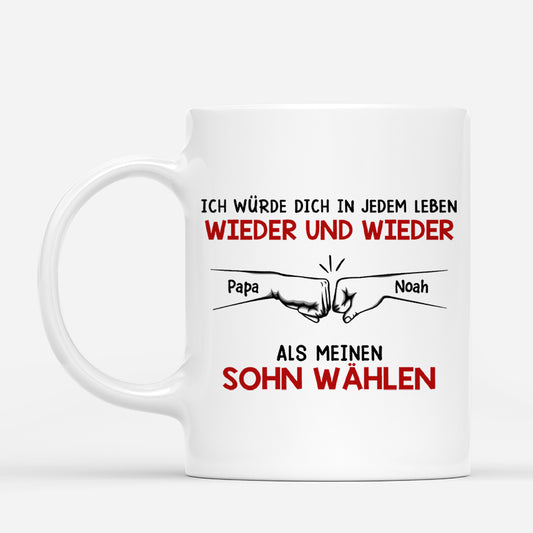 6701MGE1 immer meine tochter mein sohn personalisierte tasse kinder faustgruss 6701M8P5B