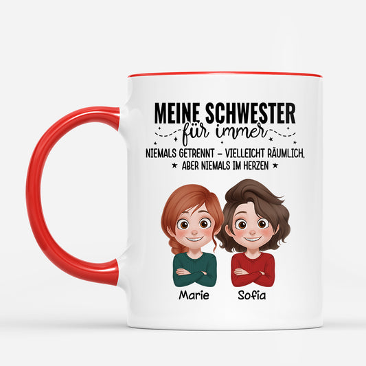 6720MGE2 meine familie fur immer personalisierte tasse schwester bruder 6720M3TMI