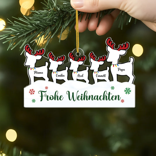 6723OGE2 frohe weihnachten acryl weihnachtsschmuck personalisiert familie rentier 6723OTZAI