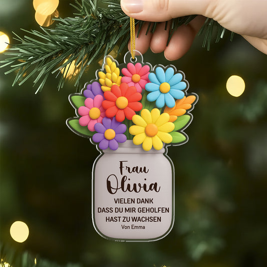 6724OGE1 3d druck effekt vielen dank dass du mir geholfen hast zu wachsen acryl weihnachtsschmuck personalisiert lehrerin 6724O8LNT_2