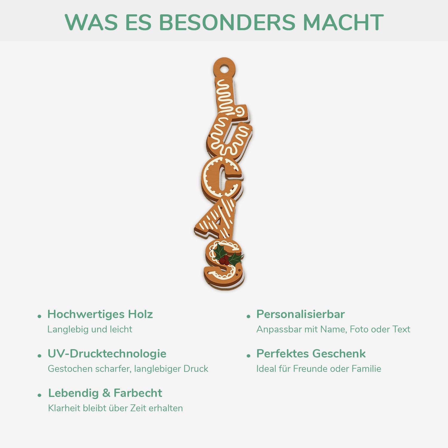 6730OGE4 3d druck effekt keks buchstaben personalisierte 1 schicht holz ornamente weihnachten 6730OKZZB