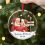 6753OGE2 3d druck effekt gemeinsam alt werden seit glas weihnachtsschmuck personalisiert weihnachtsmann paar 6753OKL5G