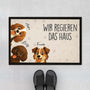 6785DGE1 wir regieren das haus fussmatte personalisiert hund_ 6785DKT5C
