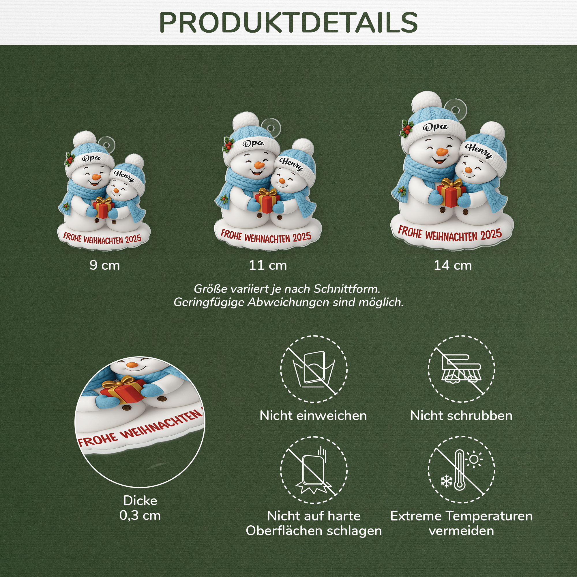 6798OGE3 3d druck effekt frohe weihnachten acryl weihnachtsschmuck personalisiert oma und opa 6798O3T5A